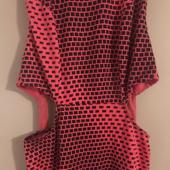 ASOS Dresses Knee Length Cut Out Pink Dress Poshmark